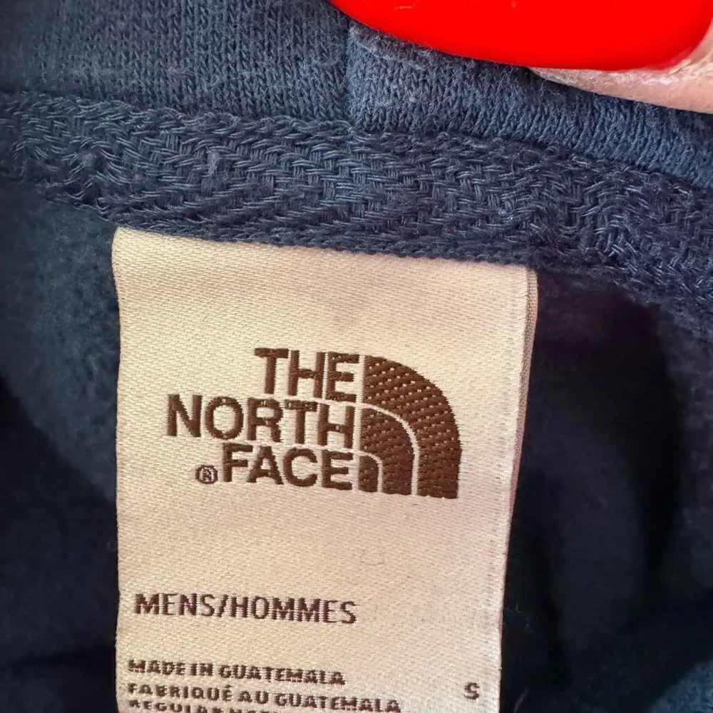The North Face Blue Pullover Hoodie with Ribbed Cuffs